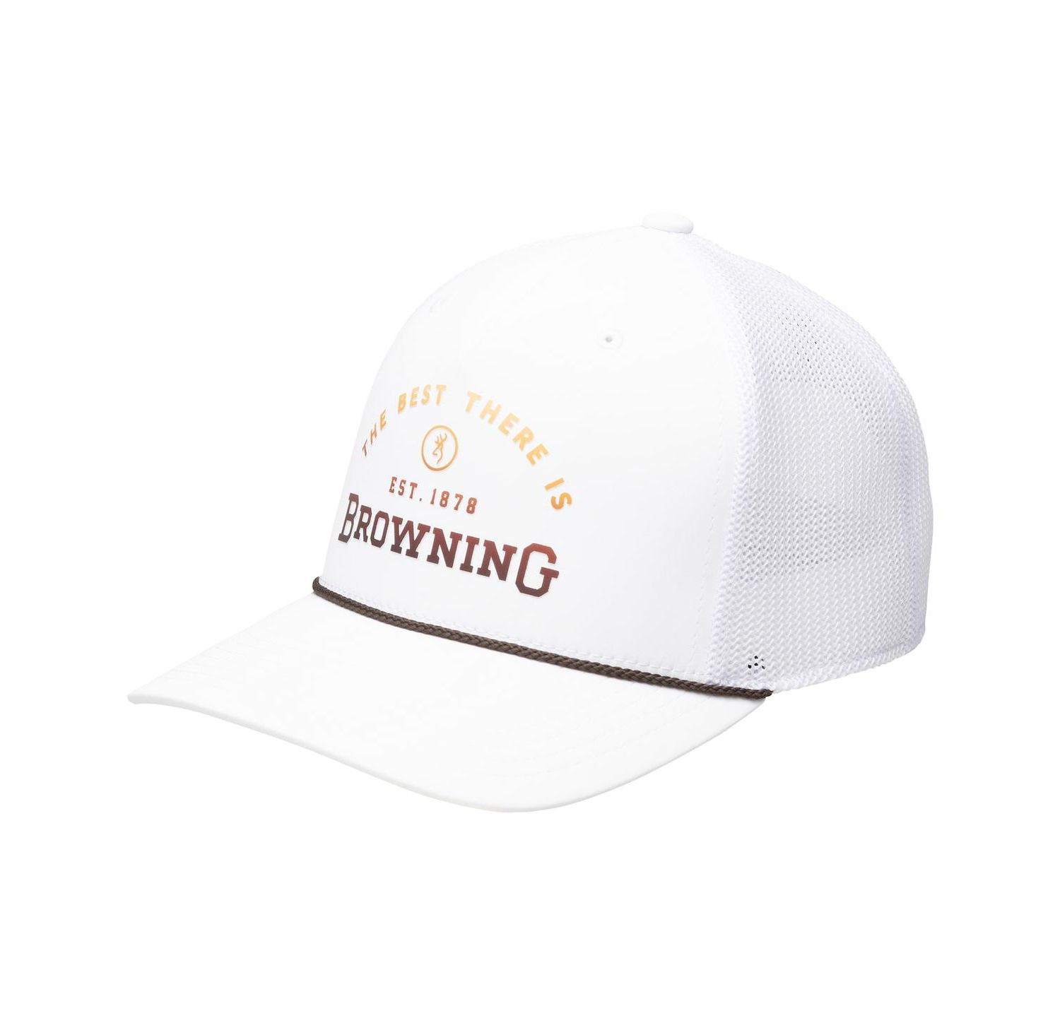 Men's White Hovey Rope Trucker Adjustable
