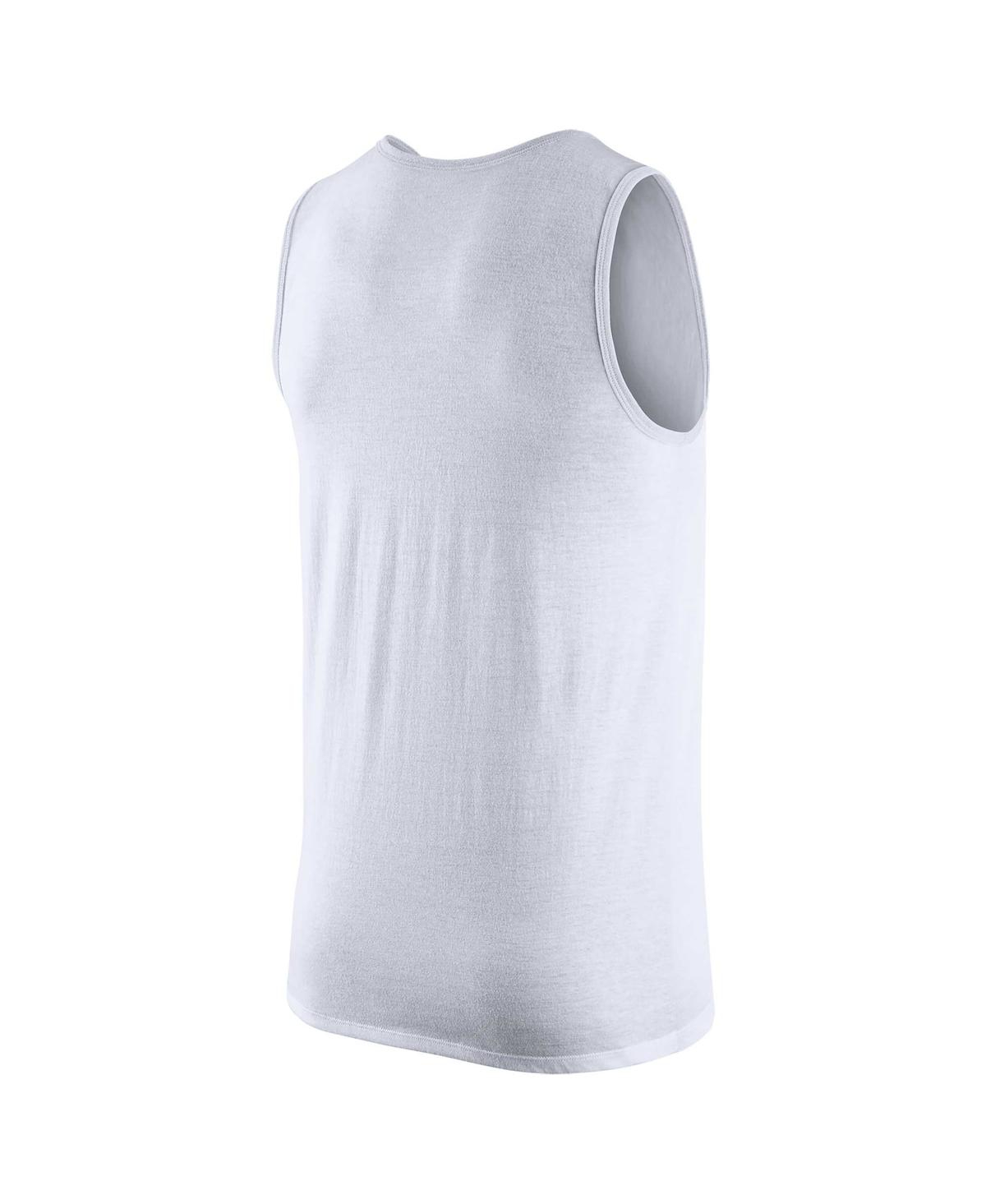 Nike Men's White Ohio State Buckeyes Vintage-like Logo Performance Tank Top In White