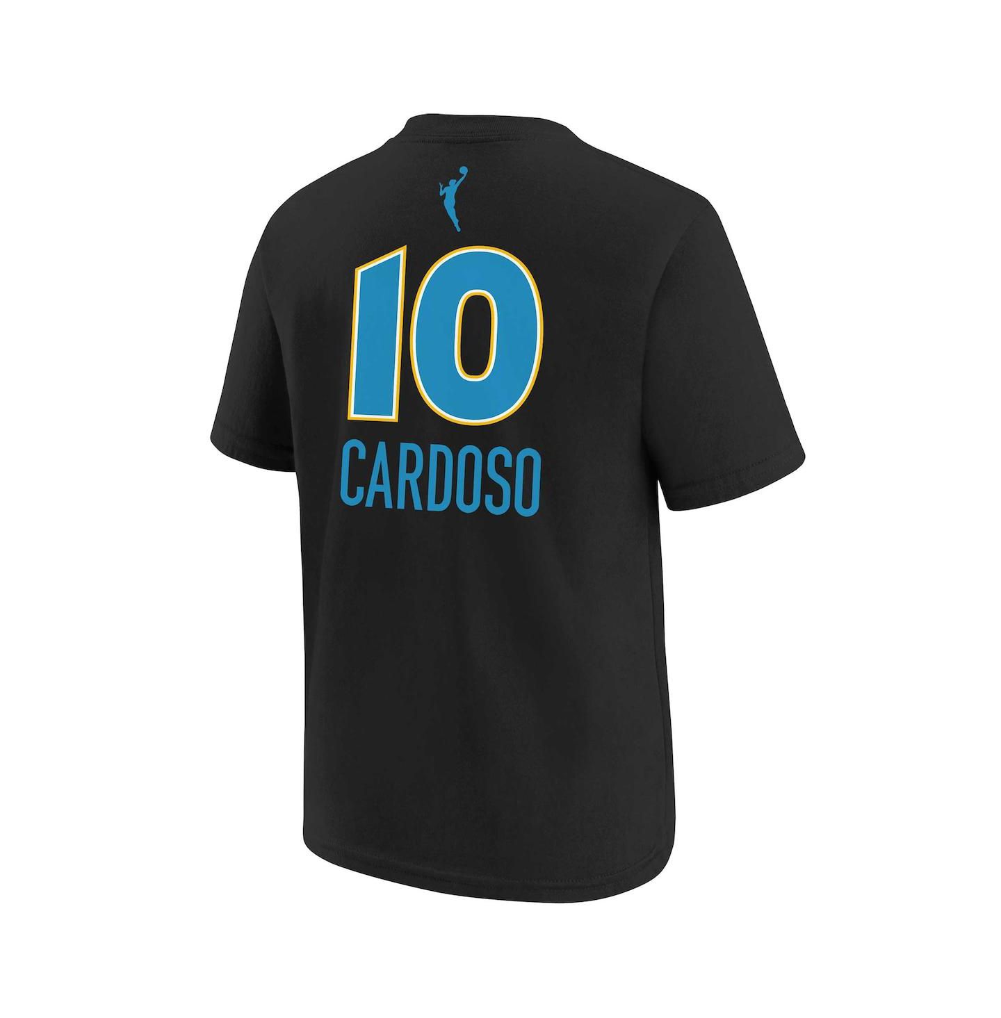 Футболка Nike Kamilla Cardoso Black Chicago Sky 2024 WNBA Draft Name & Number — фото 2