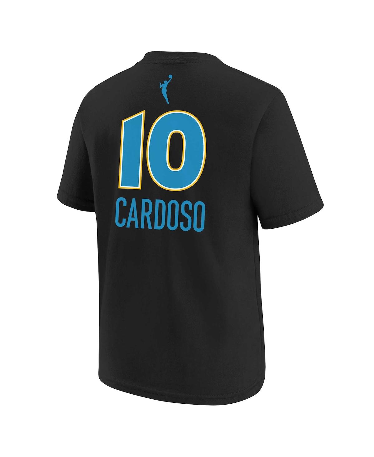 Nike Men's And Women's Kamilla Cardoso Black Chicago Sky 2024 Wnba Draft Name Number T-shirt In Black