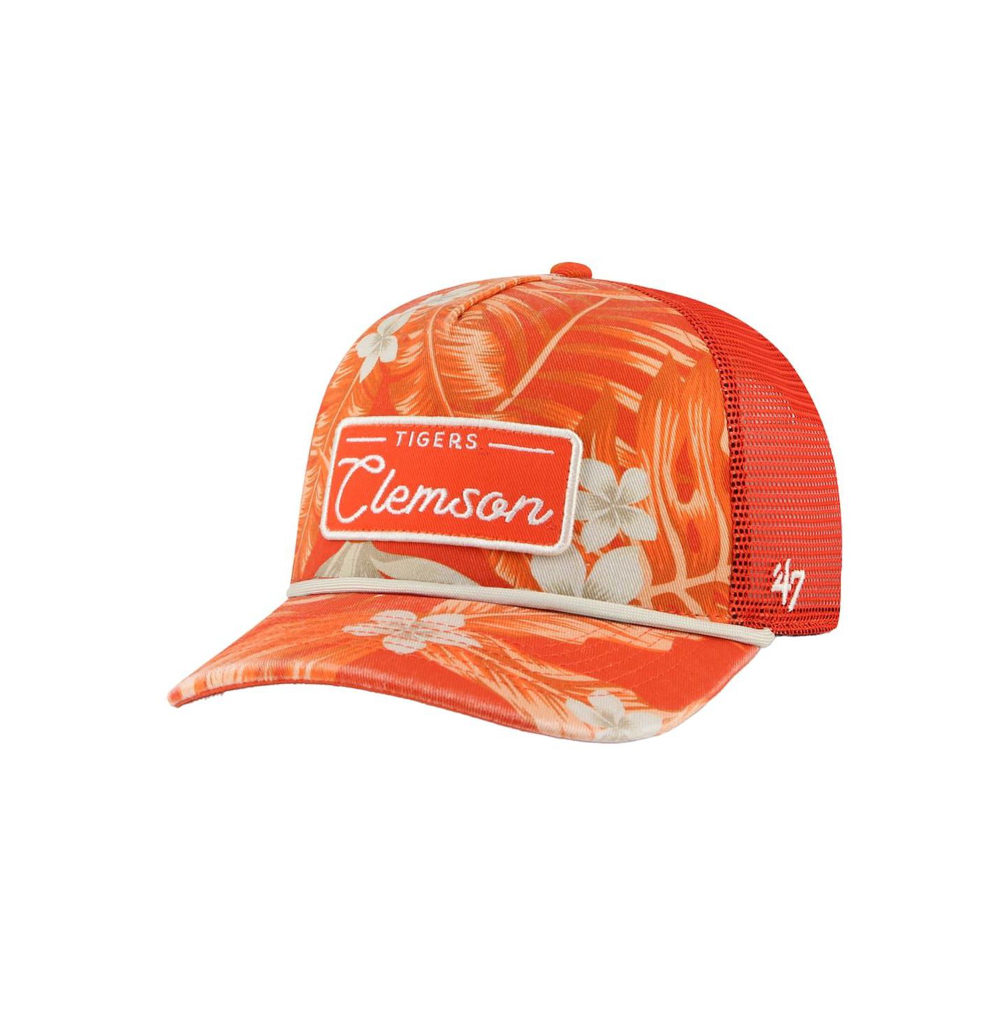 Мужская кепка '47 Brand Orange Clemson Tigers Tropicalia Hitch Adjustable Hat — фото 1