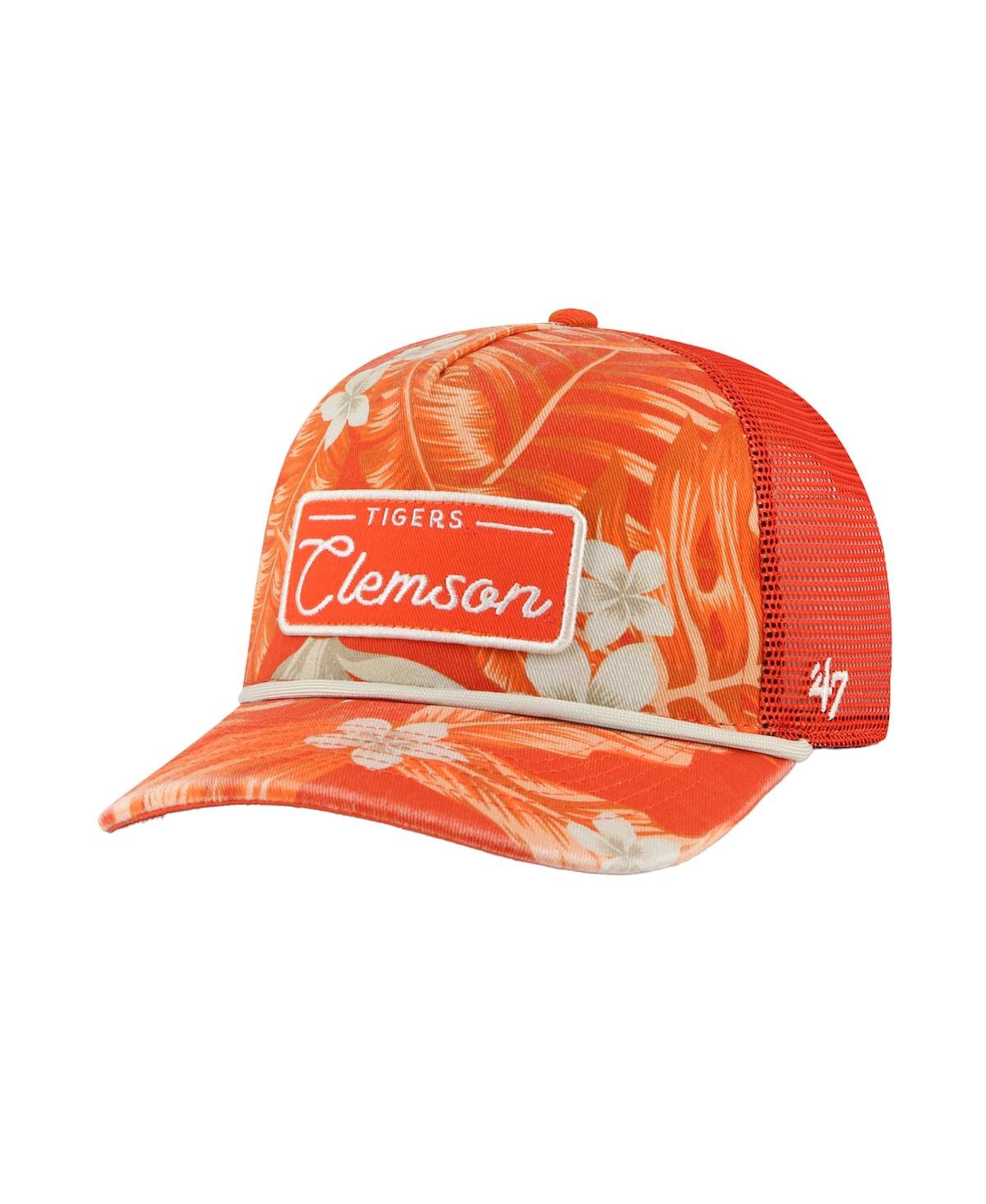 47 Brand Men's Orange Clemson Tigers Tropicalia Hitch Adjustable Hat In Orange