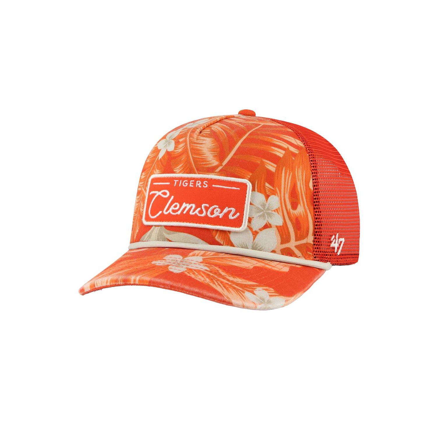 Men's Orange Clemson Tigers Tropicalia Hitch Adjustable Hat