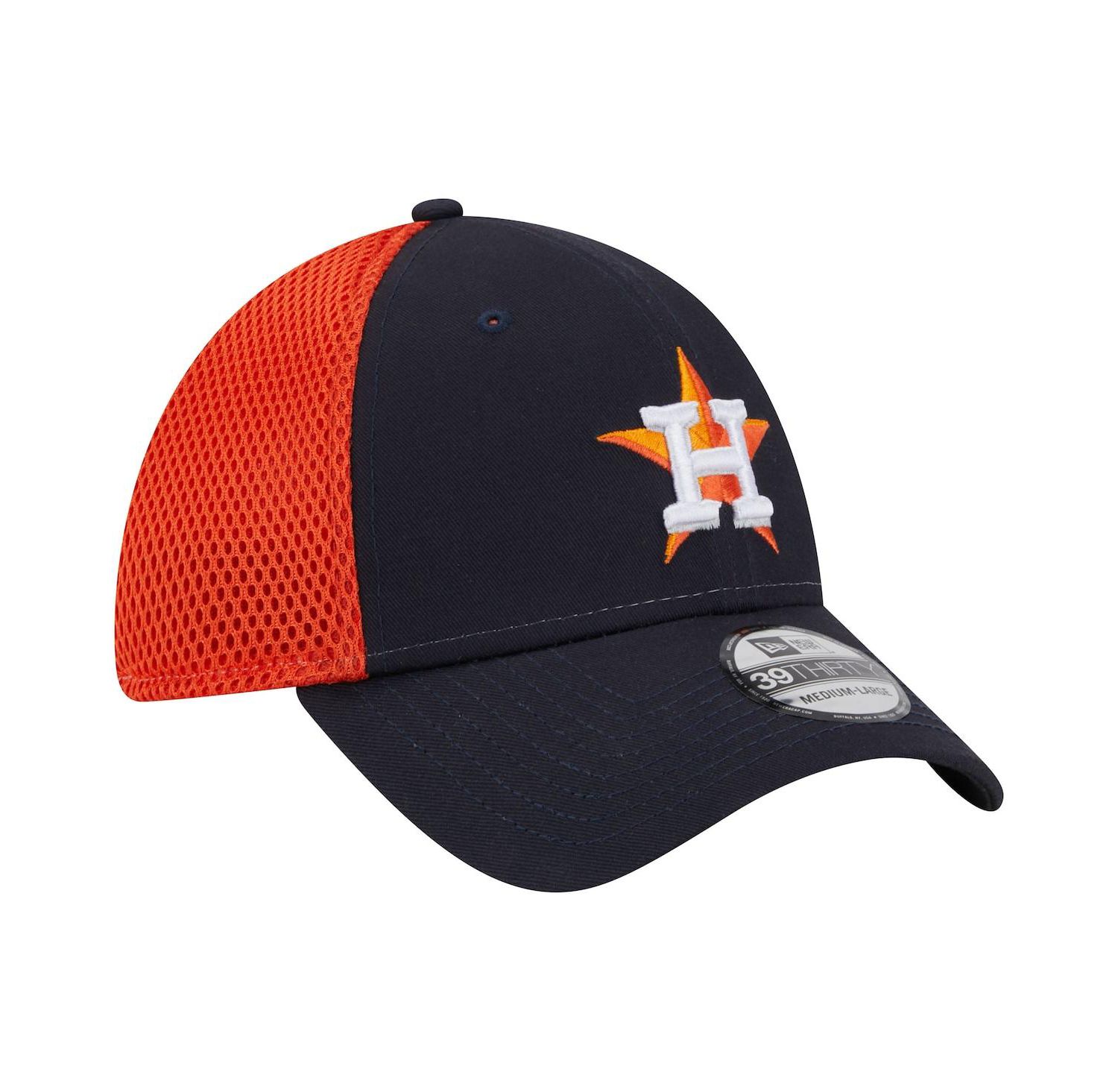 Men's Navy Houston Astros Team Neo 39THIRTY Flex Hat