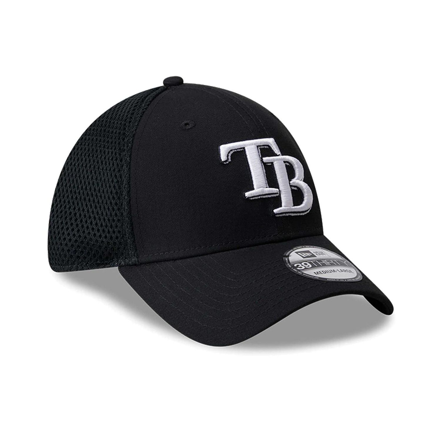 Men's Tampa Bay Rays Evergreen Black White Neo 39THIRTY Flex Hat