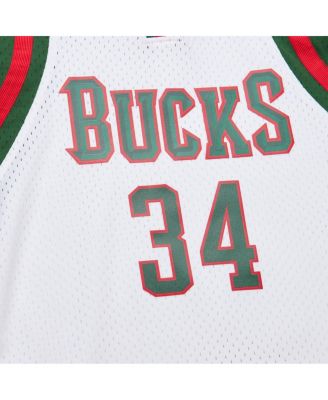 Men's Giannis Antetokounmpo White Milwaukee Bucks 2013/14 Hardwood Classics Swingman Jersey