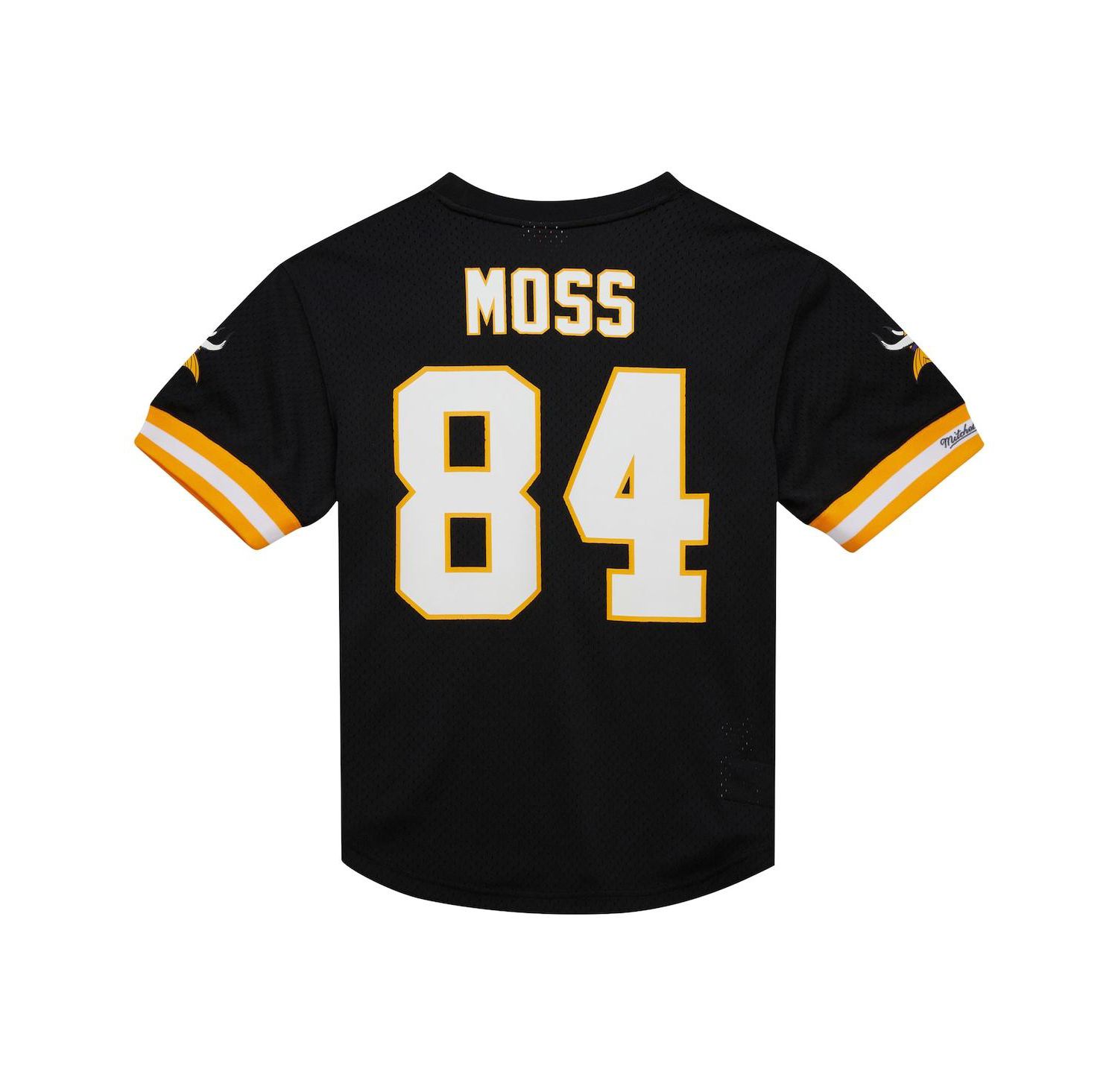 Men's Randy Moss Black Minnesota Vikings Retired Player Name & Number Mesh Top