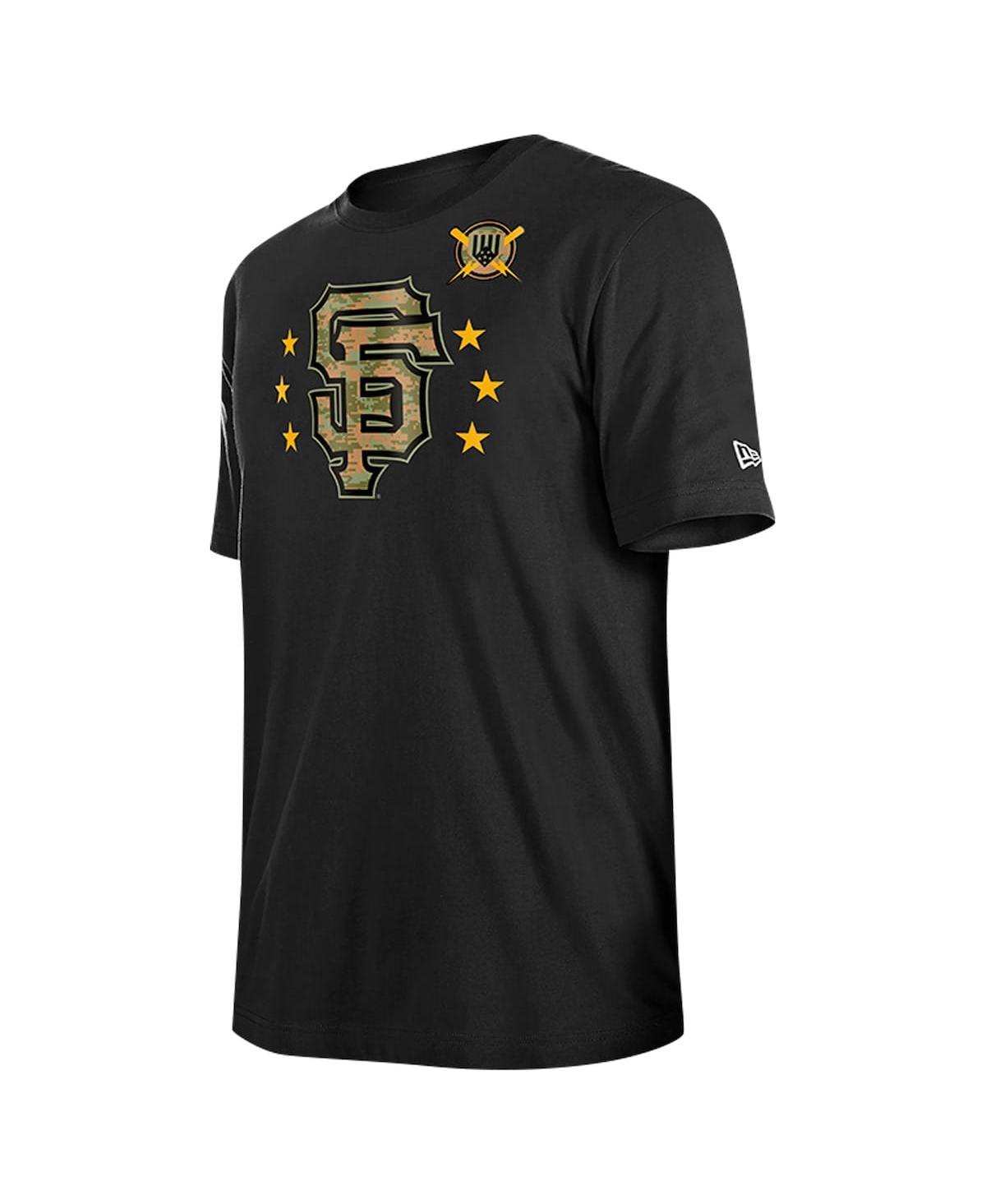 NEW ERA MEN'S BLACK SAN FRANCISCO GIANTS 2024 ARMED FORCES DAY T-SHIRT 