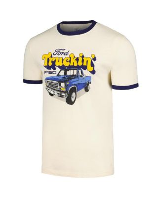 Men's Cream Ford BT Ringer T-Shirt
