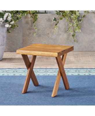 Streamdale Sandblast Acacia Wood Outdoor Side Table