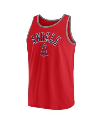 Men's Red Los Angeles Angels Bet Tank Top