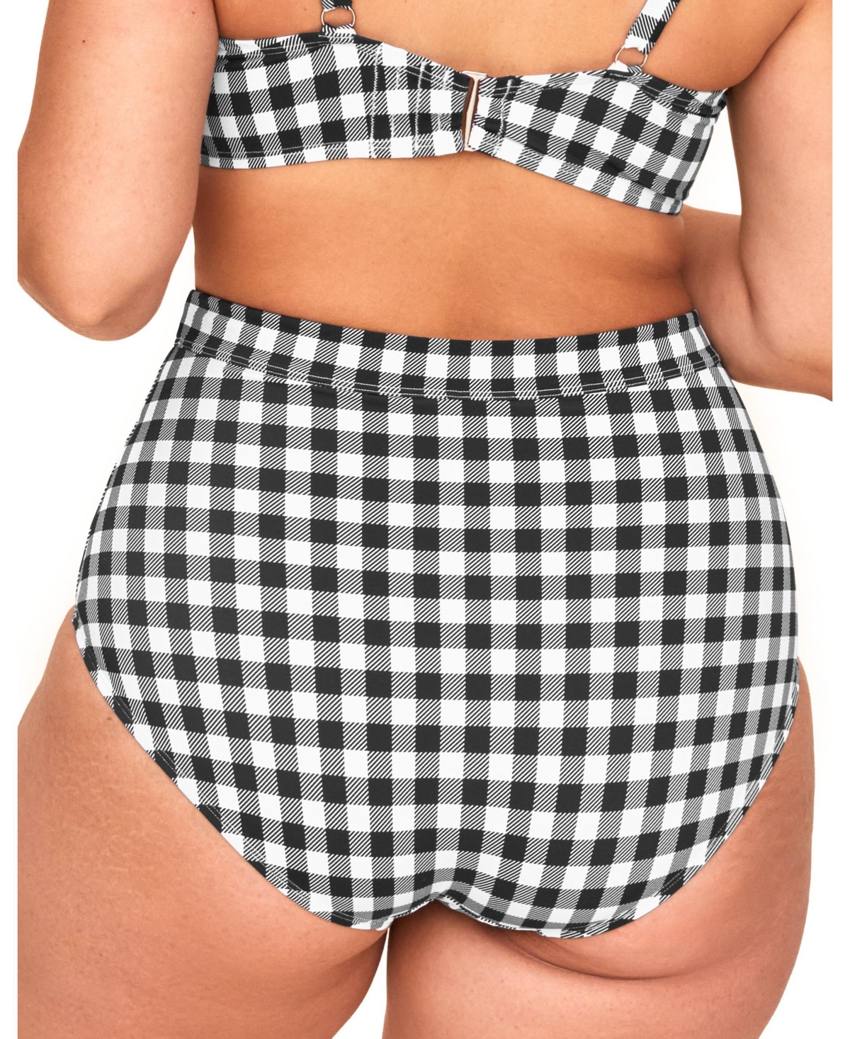 Adore Me Plus Size Vivien Swimwear High Waist Bikini Bottom