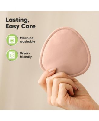 14pk Organic Nursing Pads, Reusable Nipple Pads for Breastfeeding, Washable Breast Pads + Wash Bag