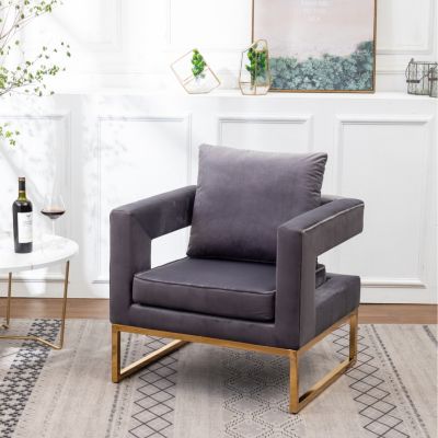 Contemporary Upholstered Accent Arm Chair