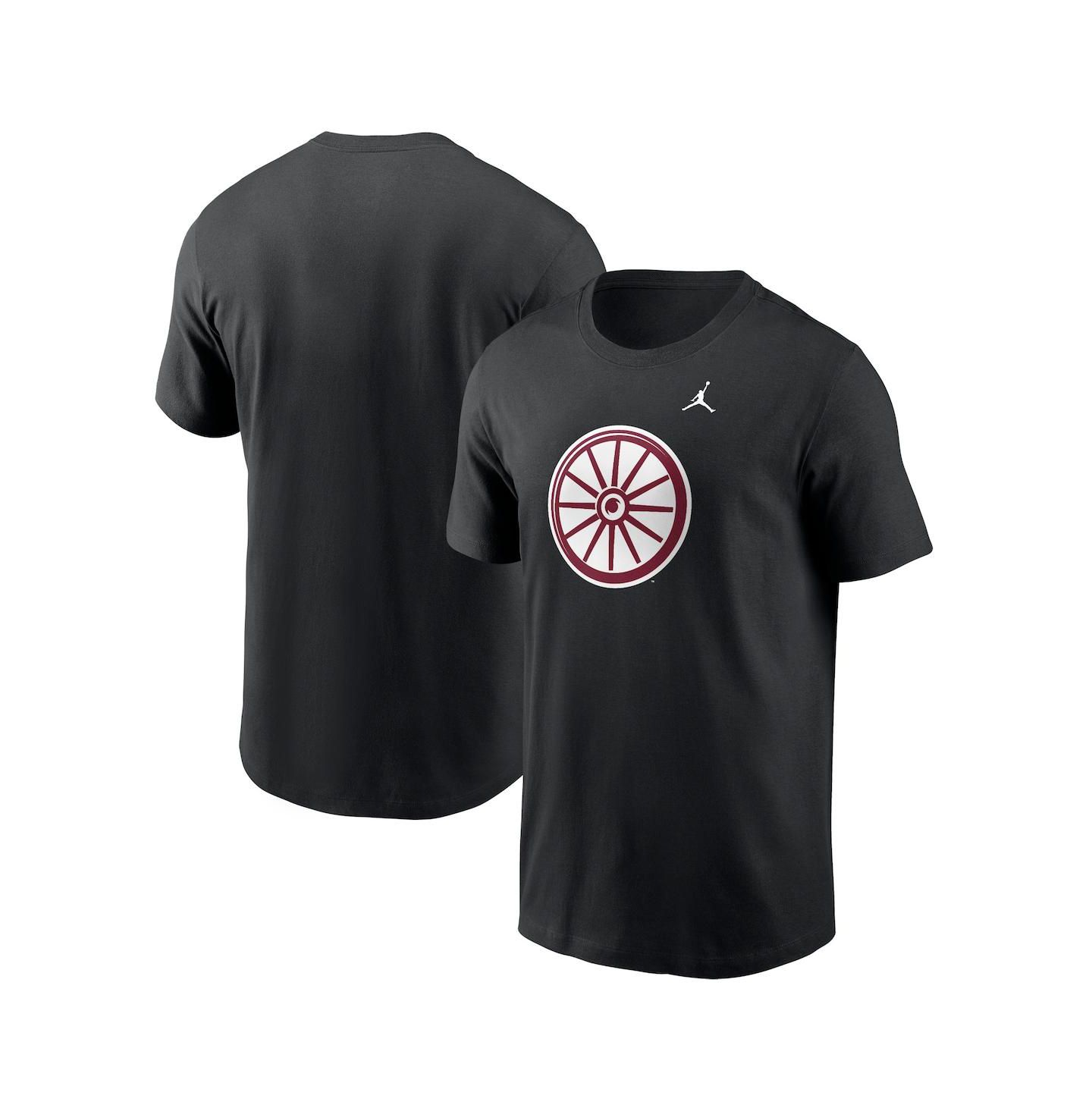 Мужская футболка Jordan White Oklahoma Sooners Primetime Evergreen Alternate Logo, цвет: Чёрный — фото 1