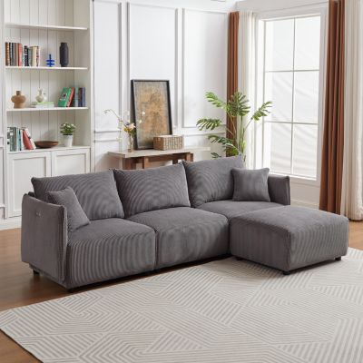 Versatile Comfort Modern & Customizable Modular Corduroy Sofa