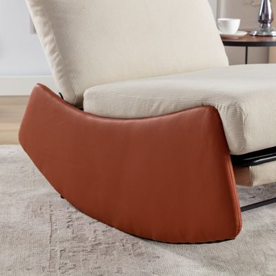 Comfortable Adjustable Backrest & Leg Support Rocking Chair