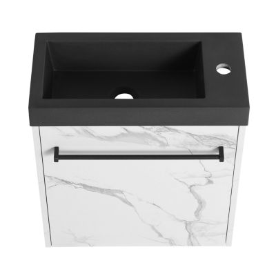 Wall-Mounted Vanity with Soft-Close Doors and Scratch-Resistant Surface