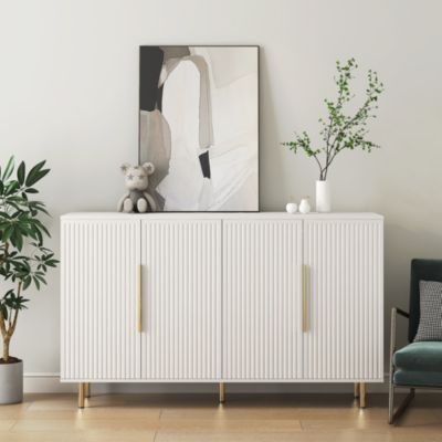 Streamdale Versatile Fluted Sideboard Art Deco meets Mid-Century Modern