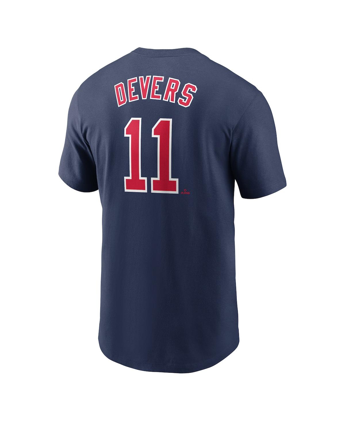 Fanatics Men's Rafael Devers Navy Boston Red Sox Fuse Name Number T-shirt In Navy