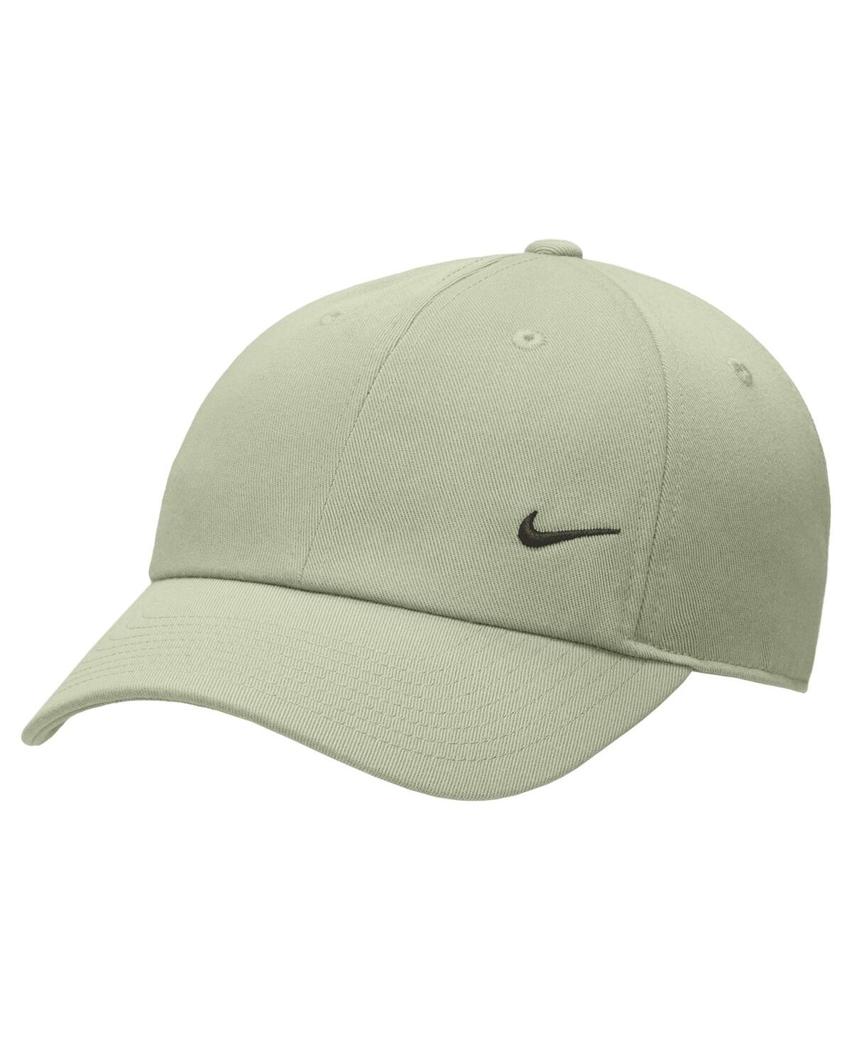 Men's and Women's Olive Swoosh Club Performance Adjustable Hat - Olive