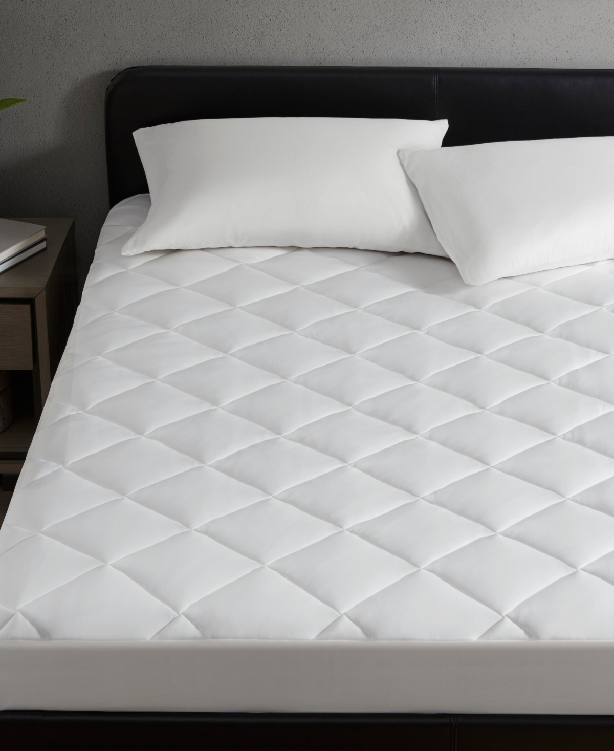 Sharper Image Cooling Touch Overfilled Extra Deep Pocket Mattress Pad, Full In White