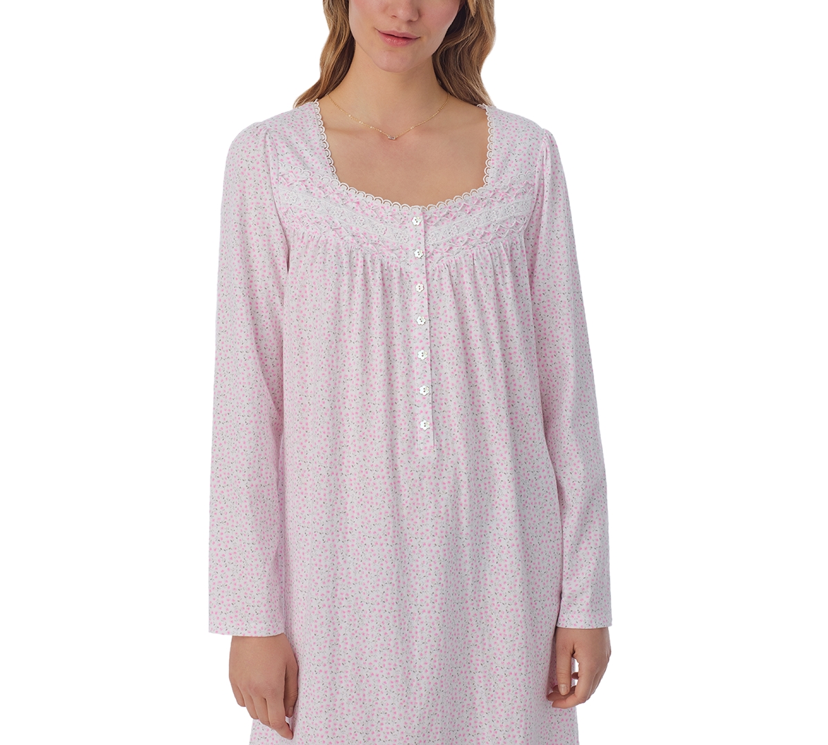 Eileen West Women's Cotton Ditsy Floral Nightgown