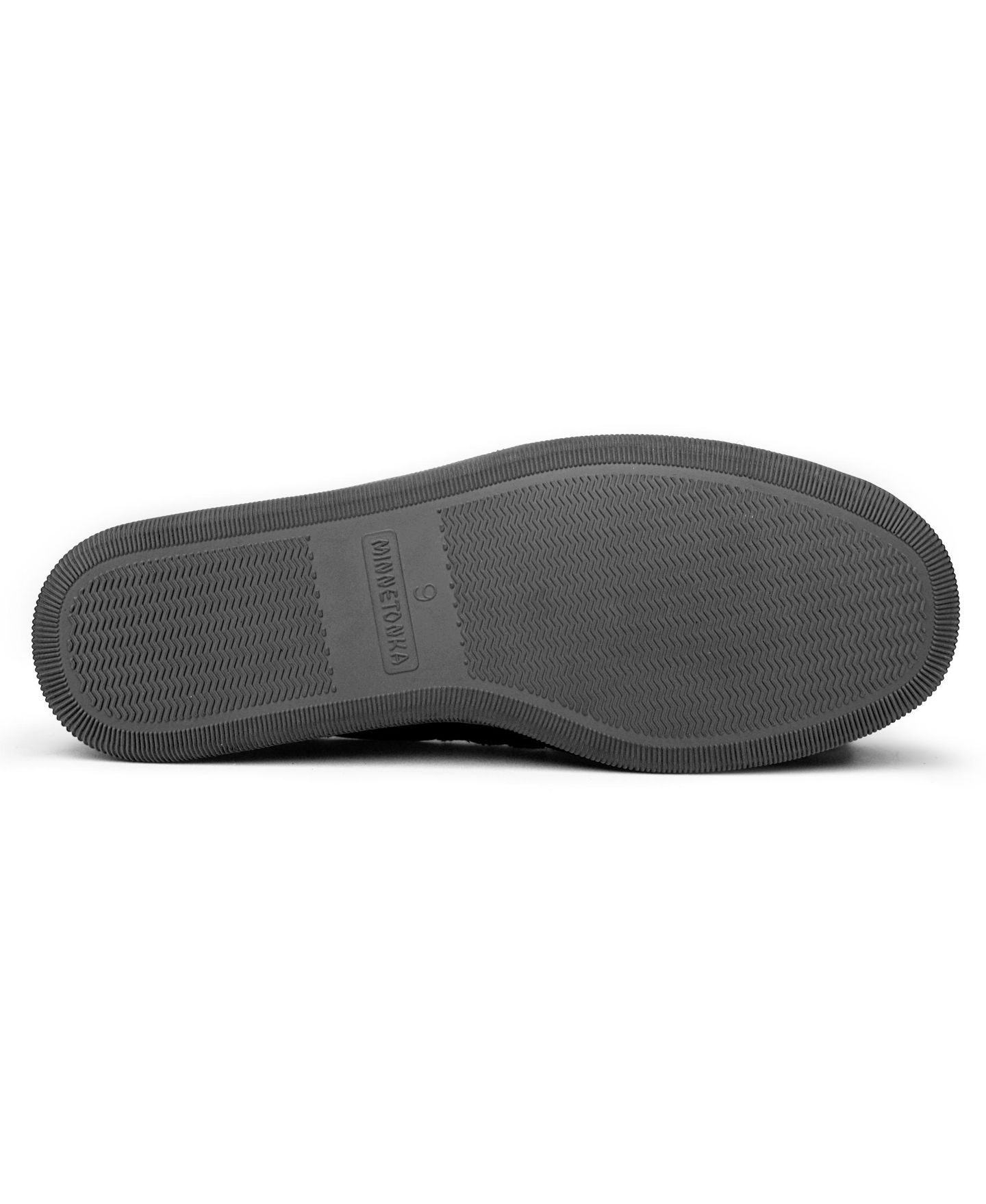 Мужские тапочки Minnetonka Pile Lined Hardsole Wide Width Slipper, цвет: Чёрный — фото 3
