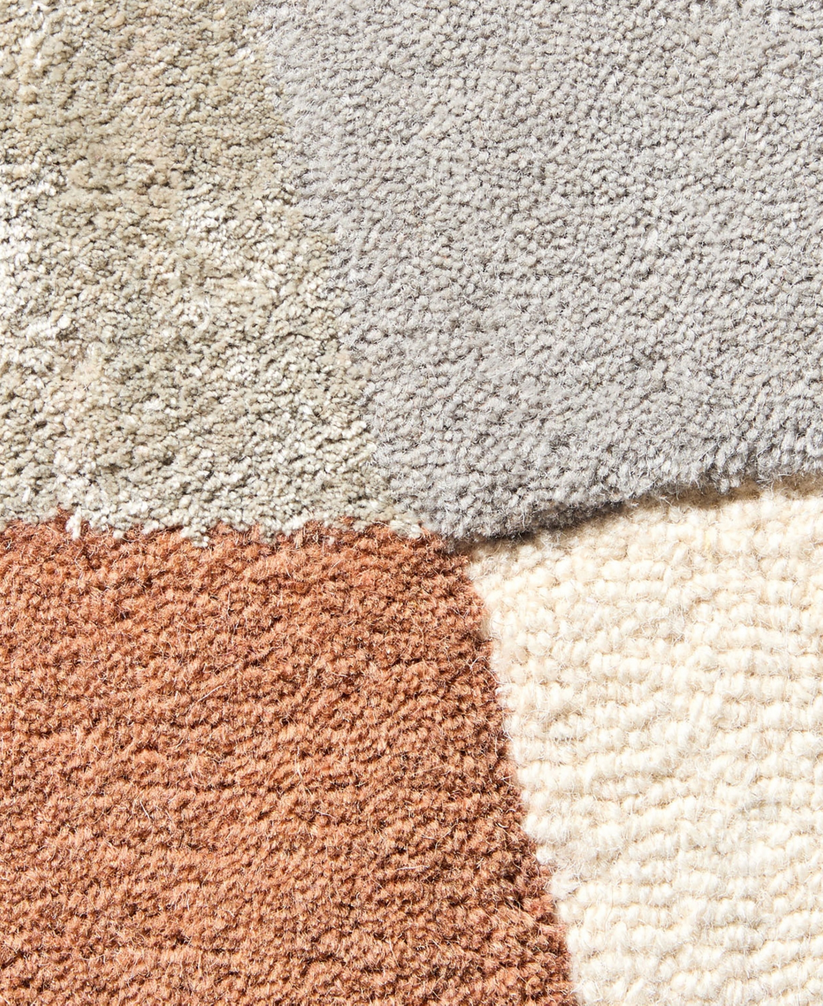 Town & Country Living Oslo Luxe Abstract Colorblock 9'x12' Area Rug -Rust