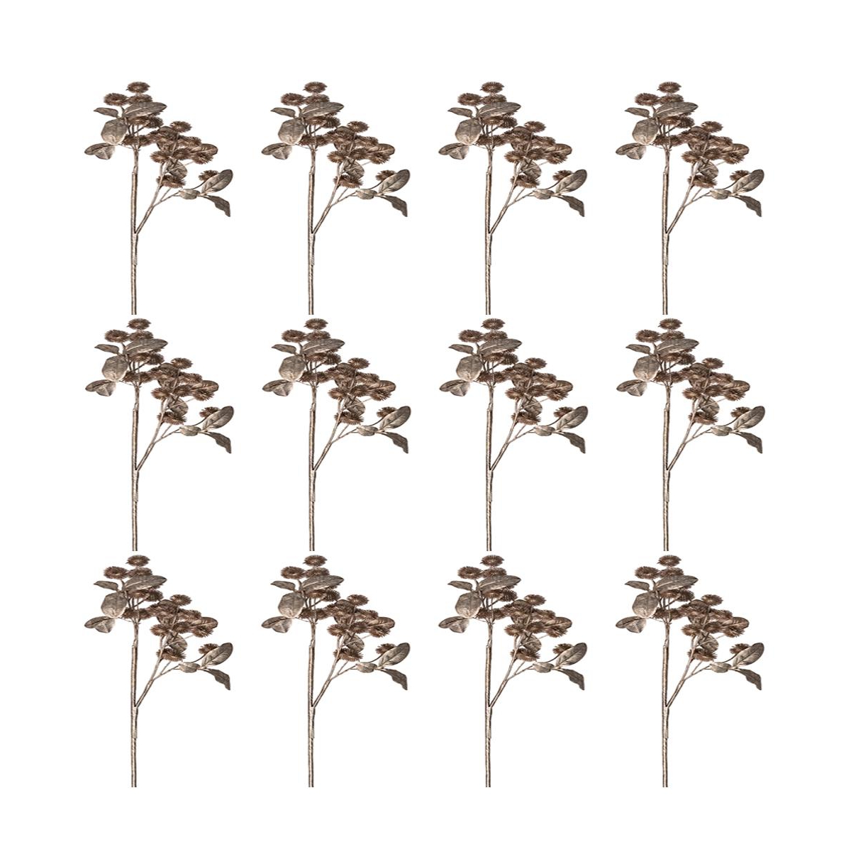Set of 12 Pod Spray Decorations, Decorative Accents for Seasonal Decorating
