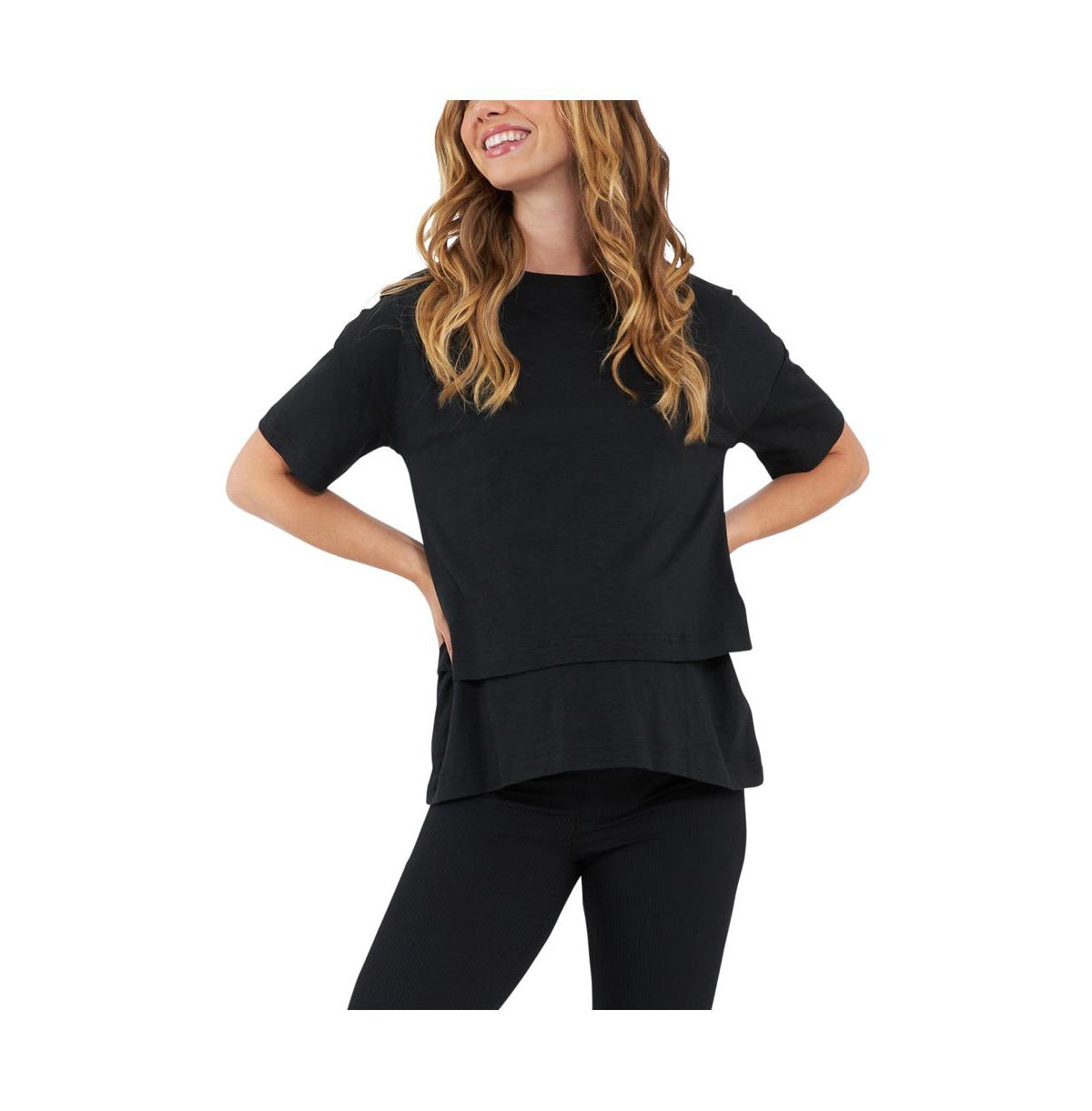 Maternity Claud Nursing Tee - Black