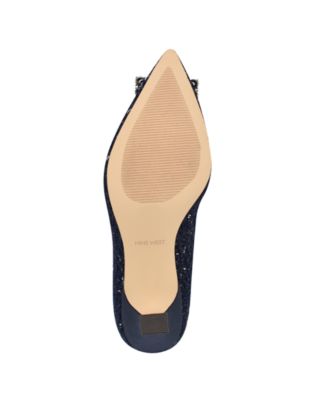 Nine West Women's Jaquee Pointy Toe Embellished Dress Pumps