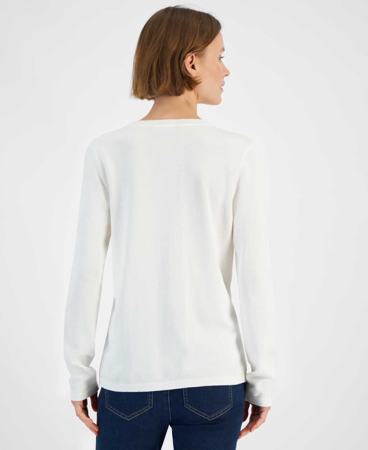 Tommy Hilfiger Women's Rhinestone Logo Sweater