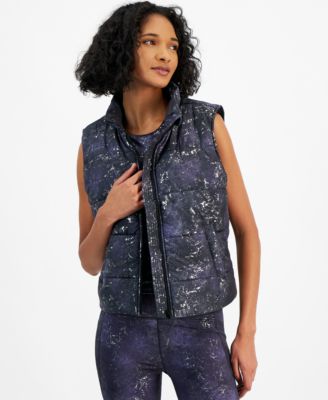 Macy's puffer vest womens best sale