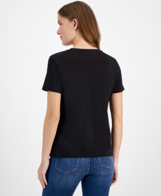 Nautica Women's Embellished Logo Crewneck T-Shirt