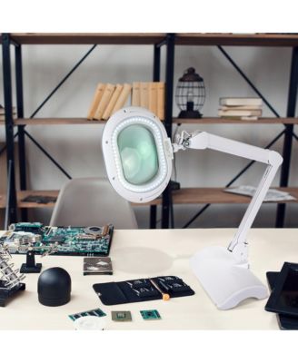 Lightview Pro LED 2-in-1 Magnifier Floor or Desk Lamp (2.25x) 5 Diopter