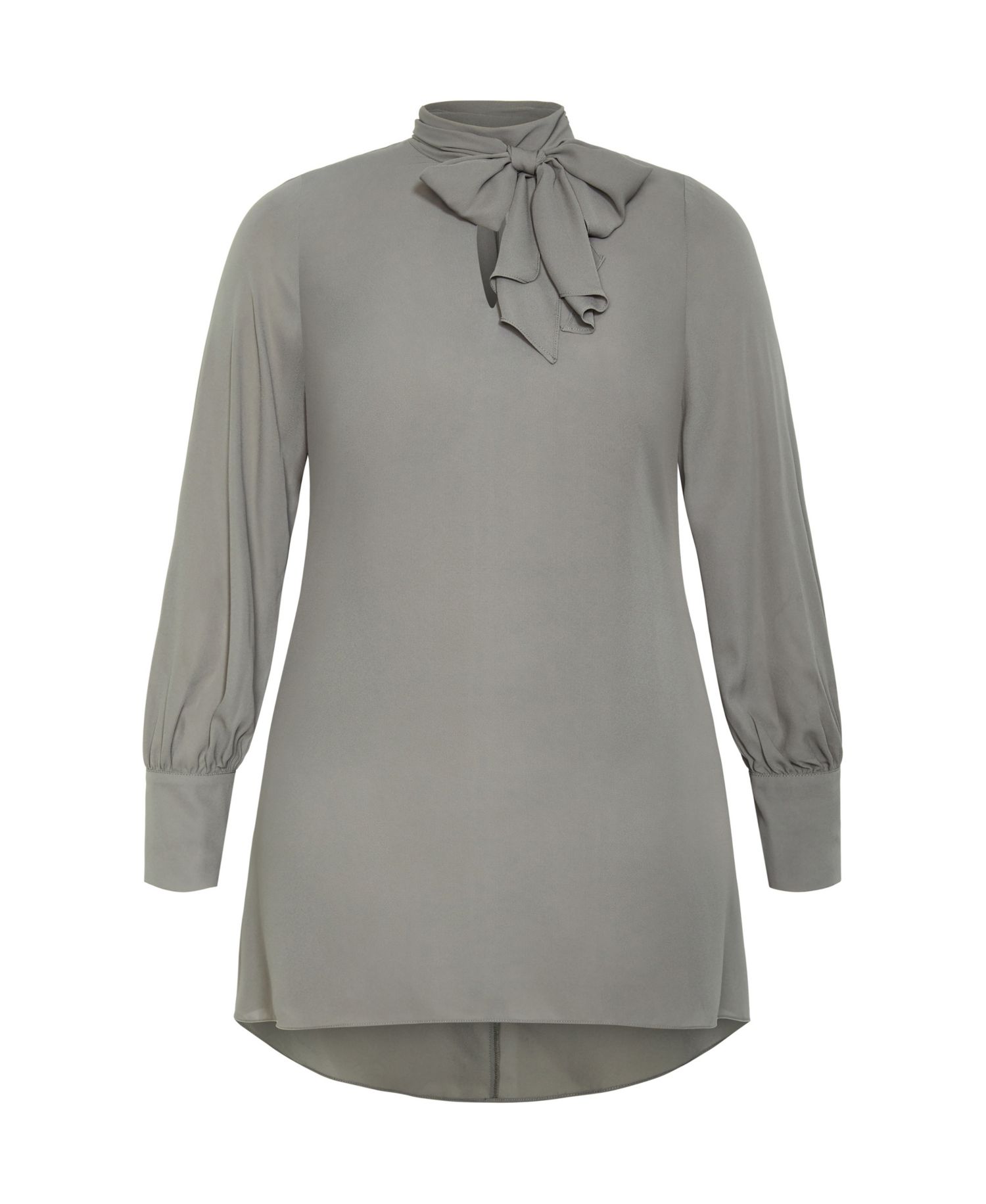 Women's Neck Tie Tunic Top
