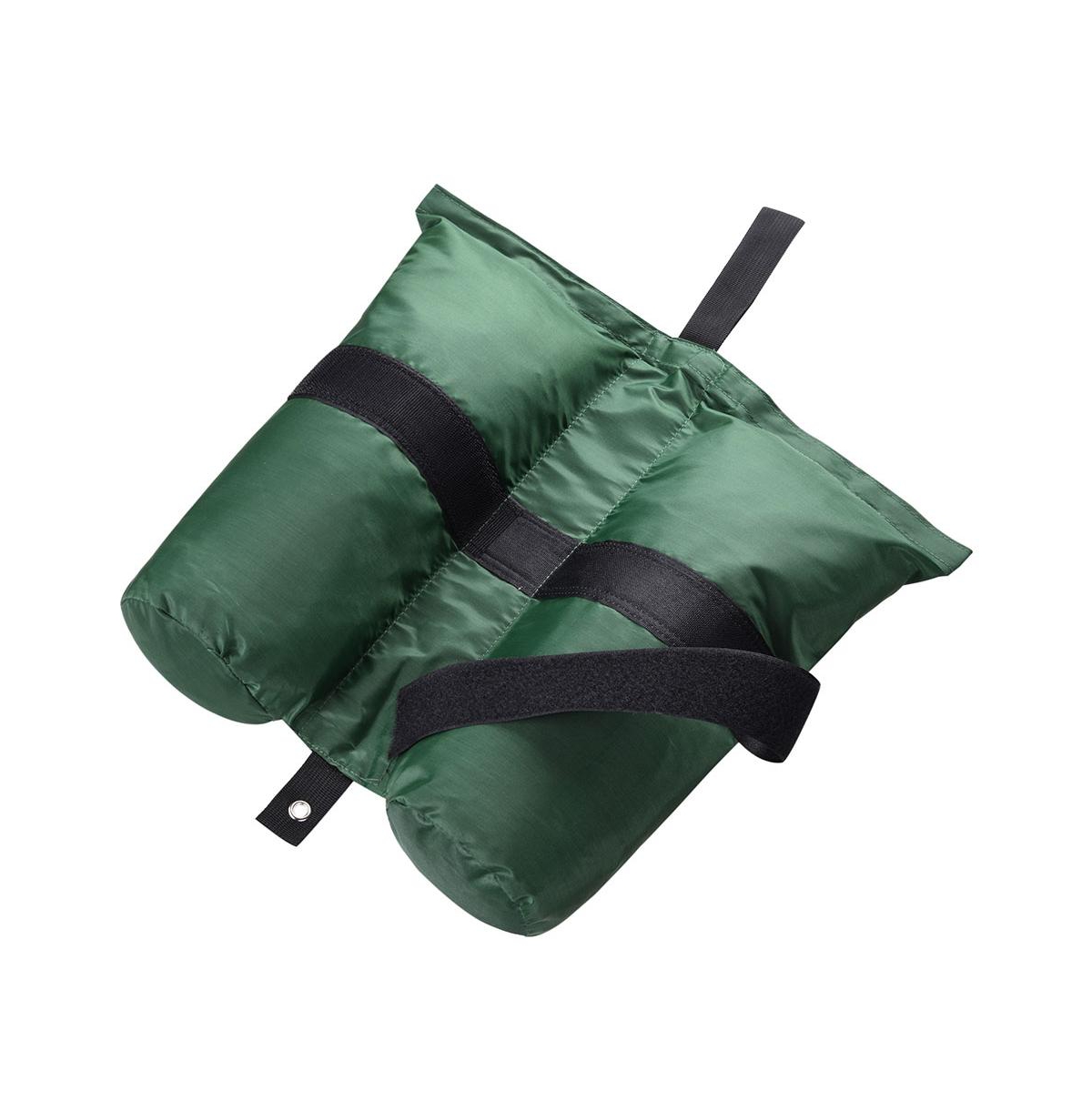 4 Pcs Weight Sand Bag Oxford with Grommet for Outdoor Easy Pop Up Canopy Tent Gazebo Green - Green