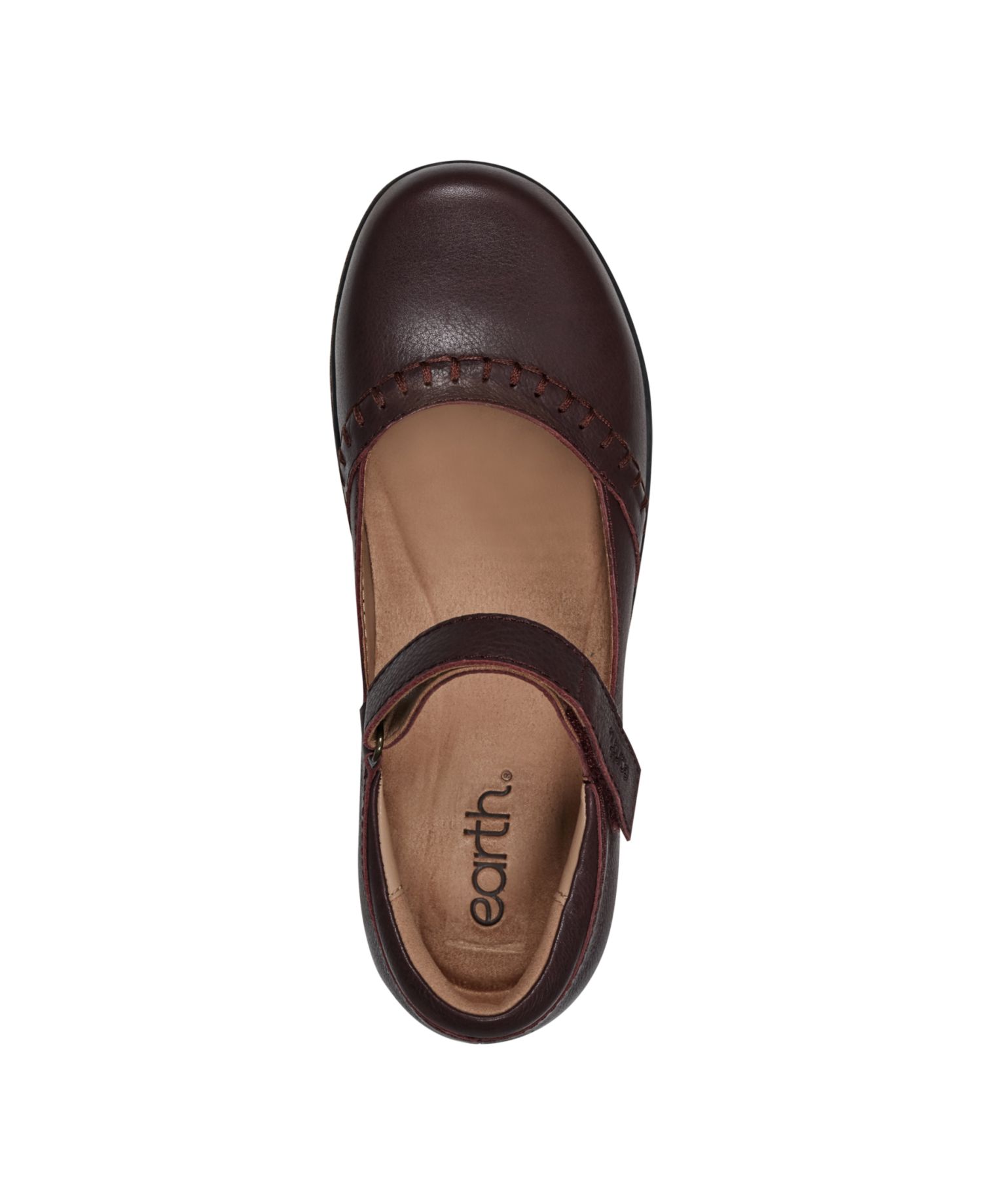 Women's Kalece Leather Stitched Mary Jane Flats