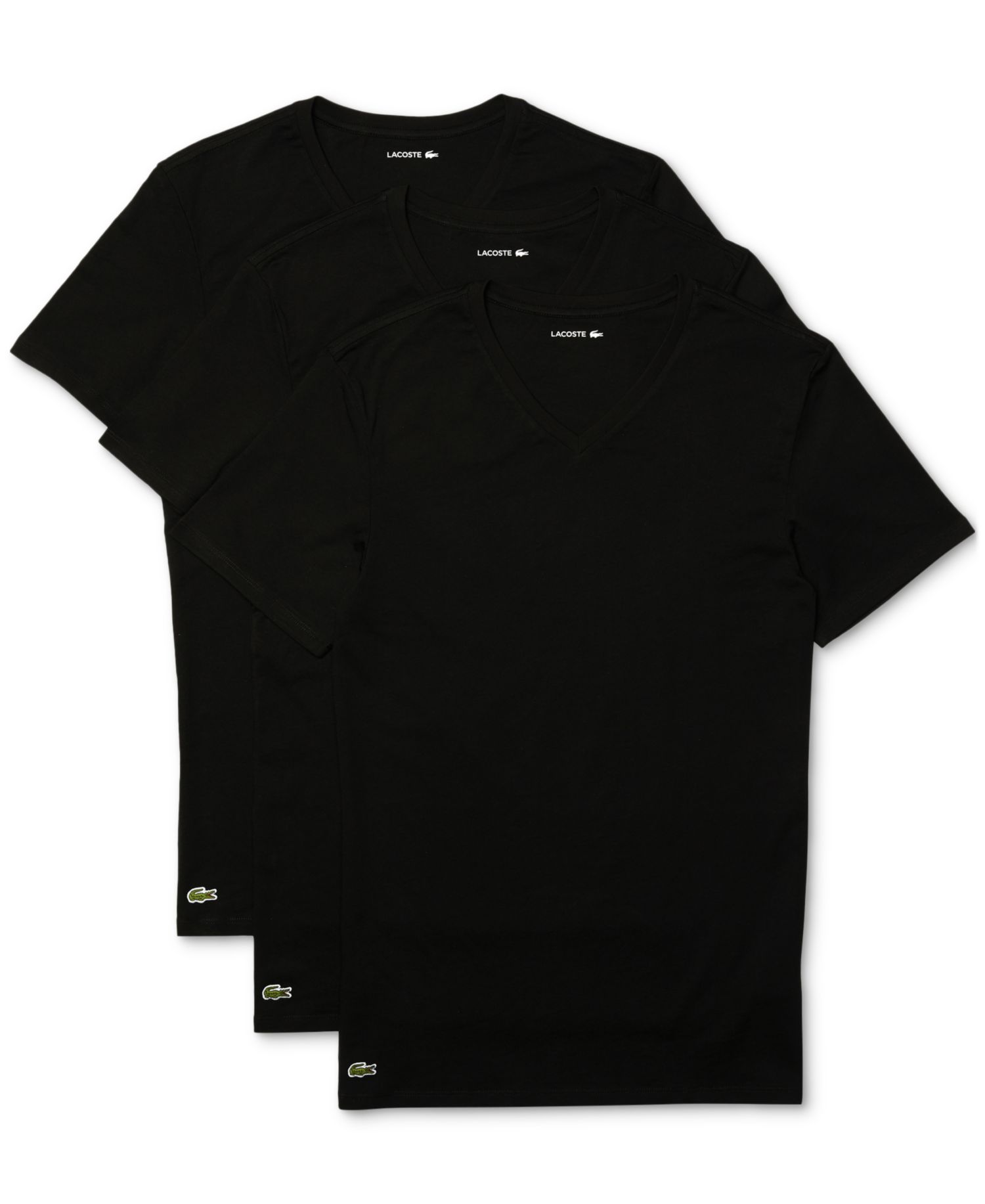 Men's Slim-Fit V-Neck Undershirts, 3-Pack