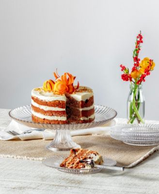 Archie Clear Large Cake Stand 13x4.1"