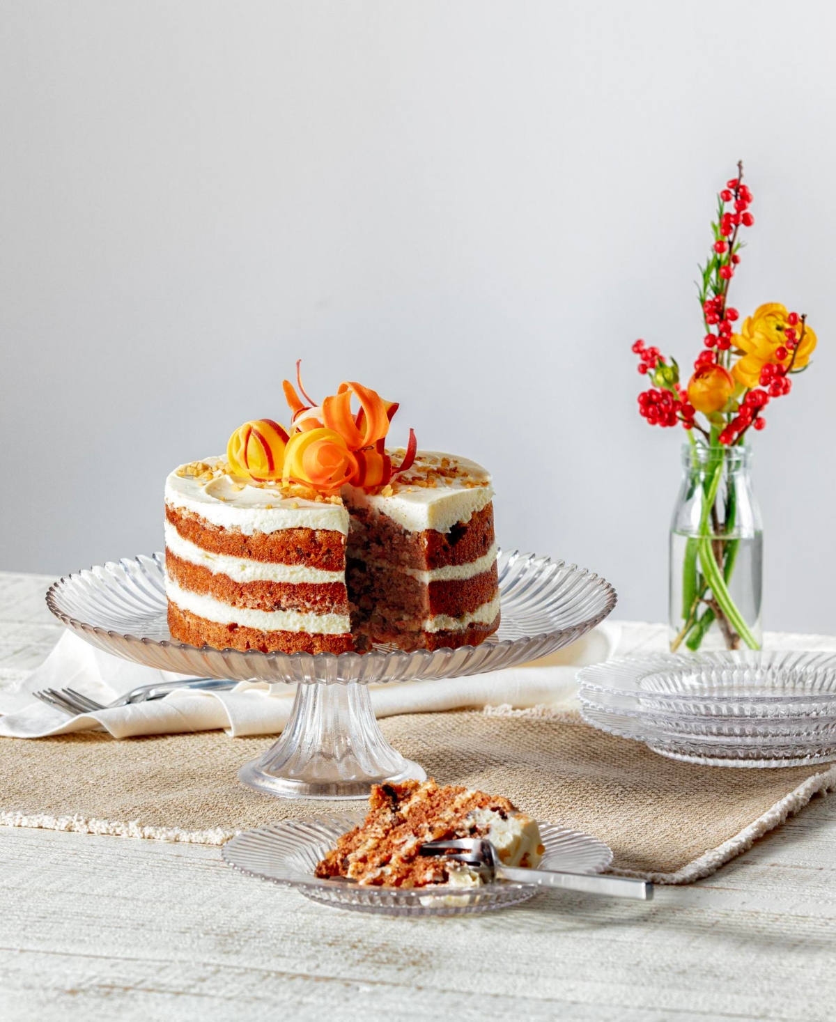 Fortessa Archie 13in Large Cake Stand In Clear