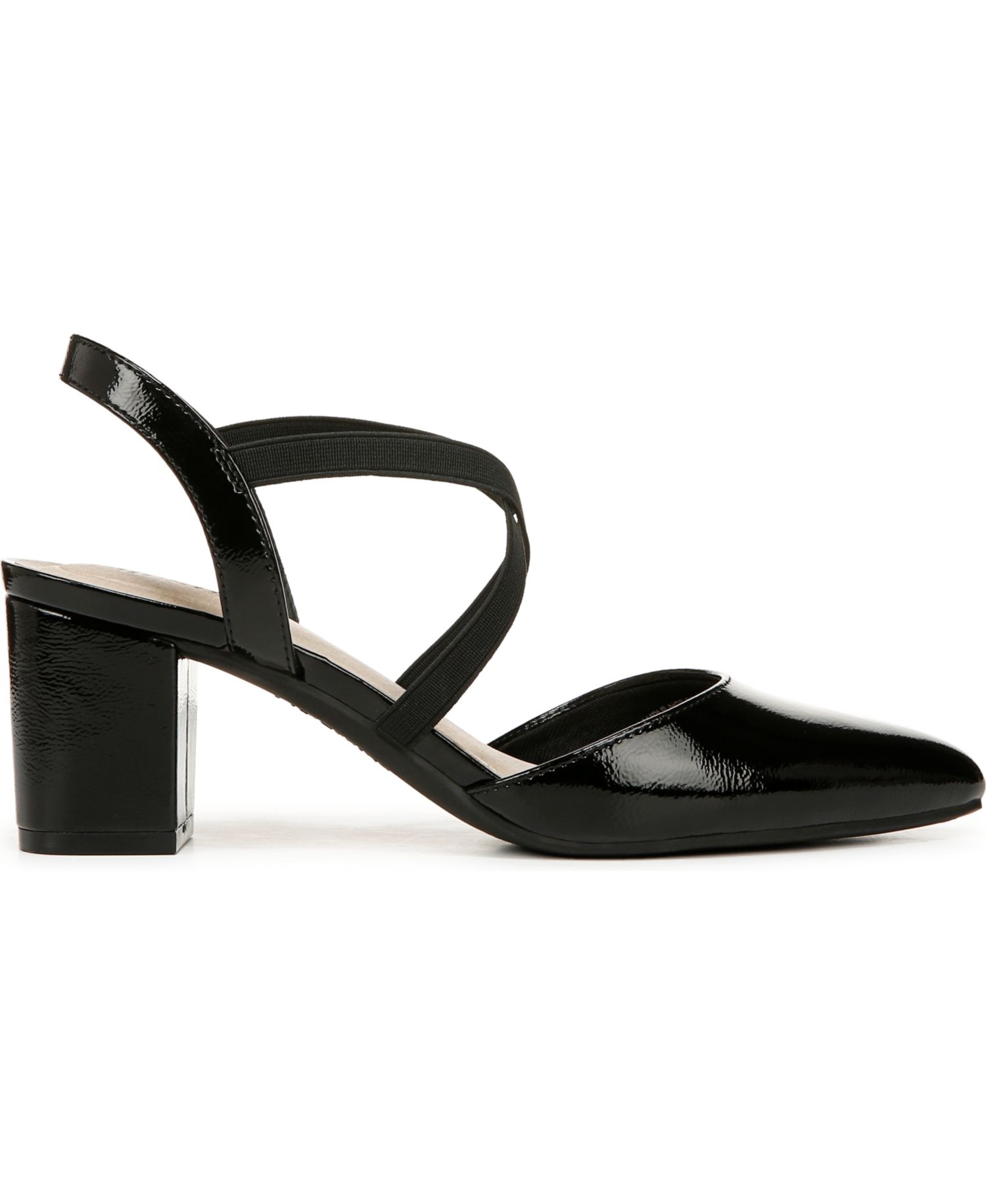 Women's April Block Heel Ankle Strap Slingback Pumps