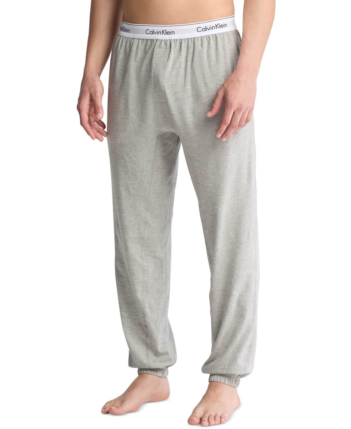 Men's Modern Cotton Logo Pajama Pants - Grey Heather