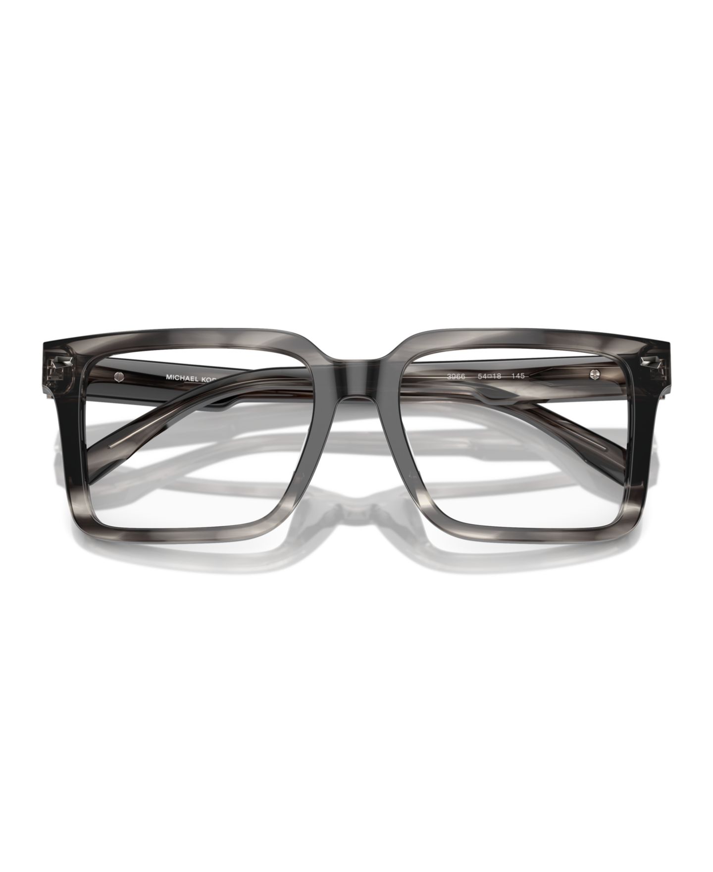 Мужские очки Michael Kors Man Square Plastic MK4121U Mosel Eyeglasses, цвет: Чёрный — фото 5