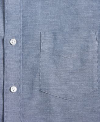 Men's Solid Stretch Oxford Cotton Shirt, Created for Macy's