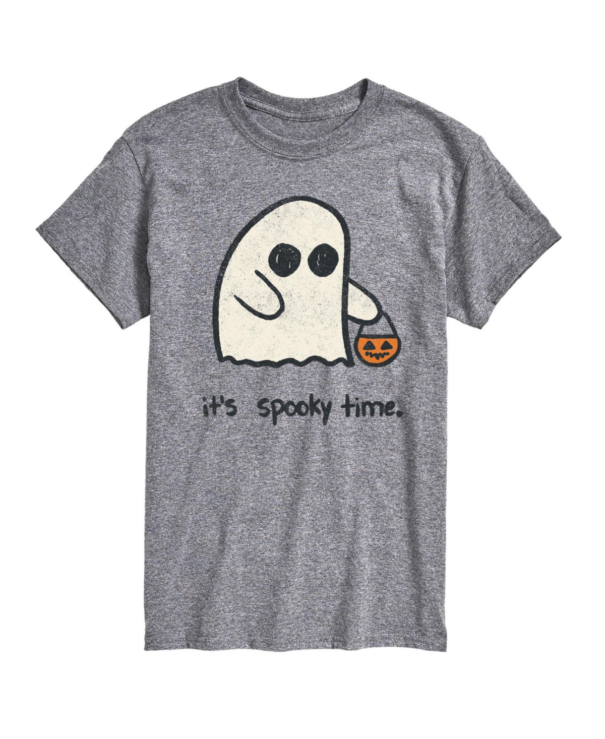 Hybrid Apparel It's Spooky Time Men's Short Sleeve Tee - Grey