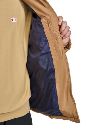 Men's Quilted Full-Zip Hooded Puffer Jacket 