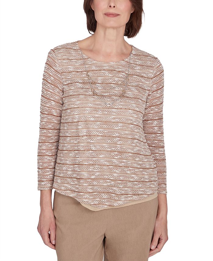 Alfred dunner petite tops macys clearance