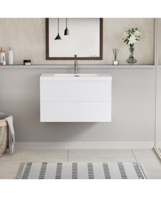 Floating Vanity with Premium Resin Sink 36"